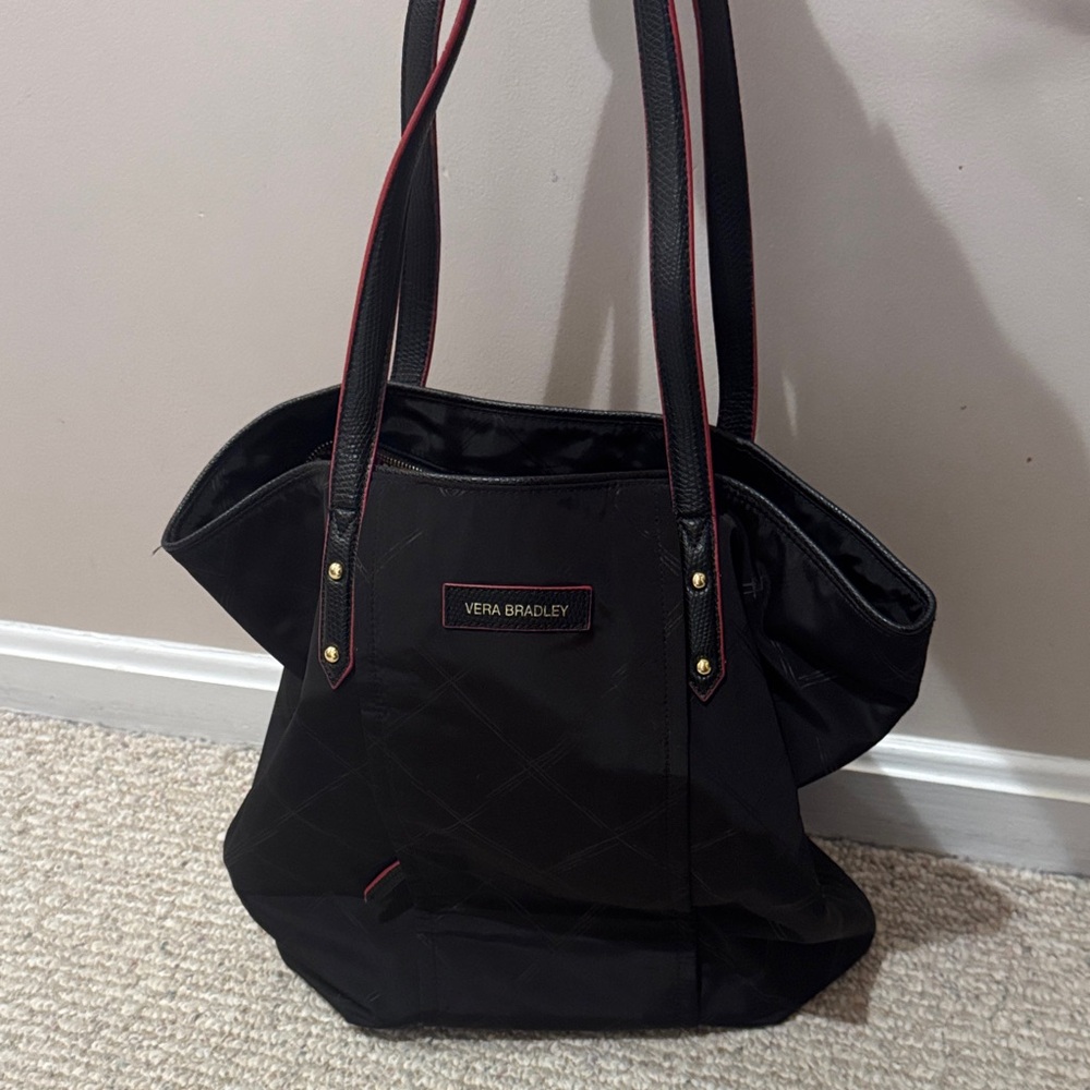 Vera Bradley Black and Red Tote Bag